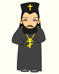 Image showing Priest in cassock