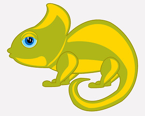 Image showing Cartoon animal chameleon