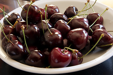 Image showing Fresh cherries