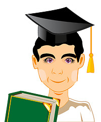 Image showing Lad with textbook