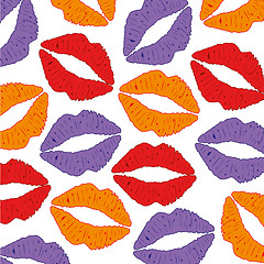 Image showing Background from feminine lips