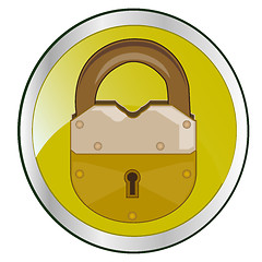Image showing Lock on button