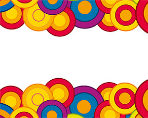 Image showing Decorative background circles