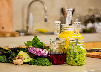 Image showing Fermented food jars