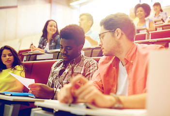 Image showing group of international students in lecture hall