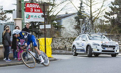 Image showing The Cyclist Niki Terpstra - Paris-Nice 2016