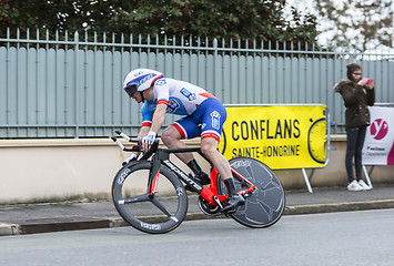 Image showing The Cyclist Mickael Delage - Paris-Nice 2016