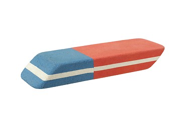 Image showing Rubber eraser on white