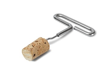 Image showing Corkscrew with stopper