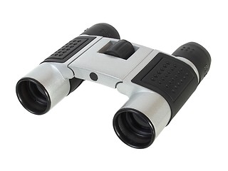 Image showing Small binoculars on white