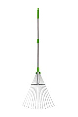 Image showing Lawn rake on white