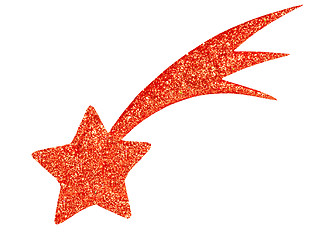 Image showing Red Star, Christmad Decoration