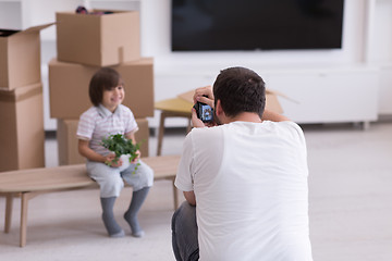 Image showing Photoshooting with kid model