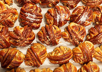 Image showing buns or pies at bakery