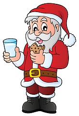 Image showing Santa Claus breakfast theme 1