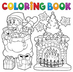 Image showing Coloring book Christmas thematics 9