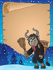 Image showing Parchment with Krampus theme 3