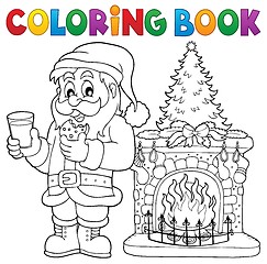 Image showing Coloring book Santa Claus thematics 2