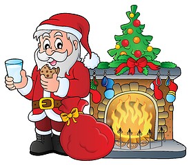Image showing Santa Claus breakfast theme 3