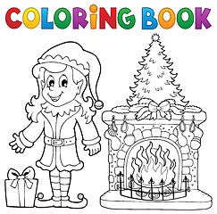 Image showing Coloring book Christmas thematics 7