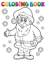 Image showing Coloring book Santa Claus thematics 4