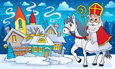 Image showing Sinterklaas on horse theme image 8