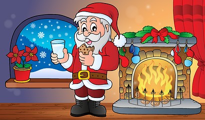 Image showing Santa Claus breakfast theme 2