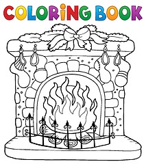 Image showing Coloring book Christmas thematics 6