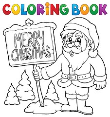 Image showing Coloring book Santa Claus thematics 3