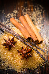 Image showing Baking ingredients and spices