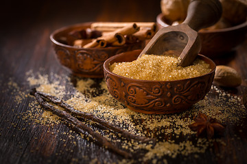 Image showing Baking ingredients and spices