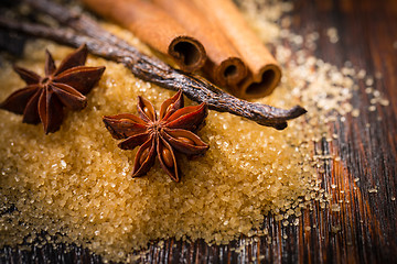 Image showing Baking ingredients and spices