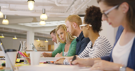 Image showing Team in contemporary office working