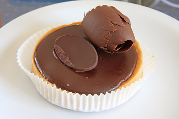 Image showing Dark chocolate torte