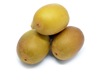 Image showing Whole yellow or gold kiwi fruit