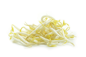 Image showing Pile of bean sprouts 