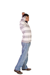 Image showing Casual Man Stretching