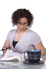 Image showing Beautiful Woman Working on her Laptop