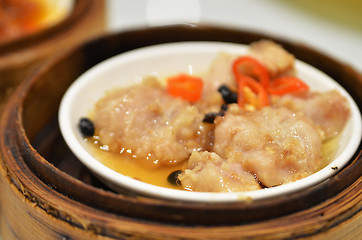 Image showing Black bean steamed pork ribs