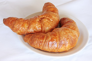 Image showing Fresh croissants