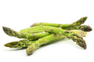 Image showing Delicious isolated asparagus