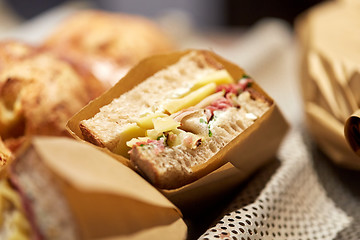 Image showing craft sandwich at grocery store