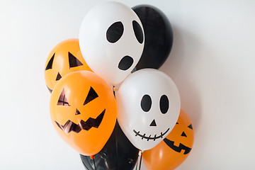 Image showing scary air balloons decoration for halloween party