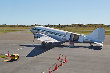 Image showing Vintage Aircraft on the ground