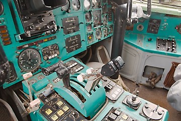 Image showing Vintage Flight Deck