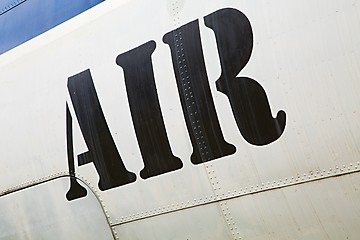 Image showing Air label on aircraft