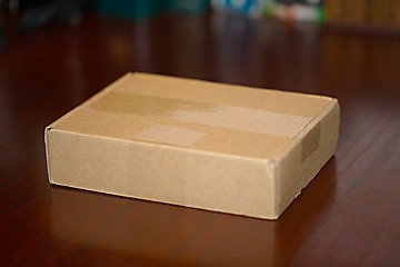 Image showing Cardboard Box on a Table