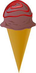 Image showing Fancy decorated ice cream