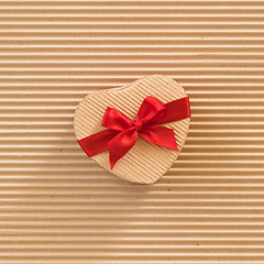 Image showing Heart shaped gift box