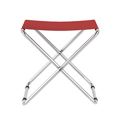 Image showing Folding chair on white